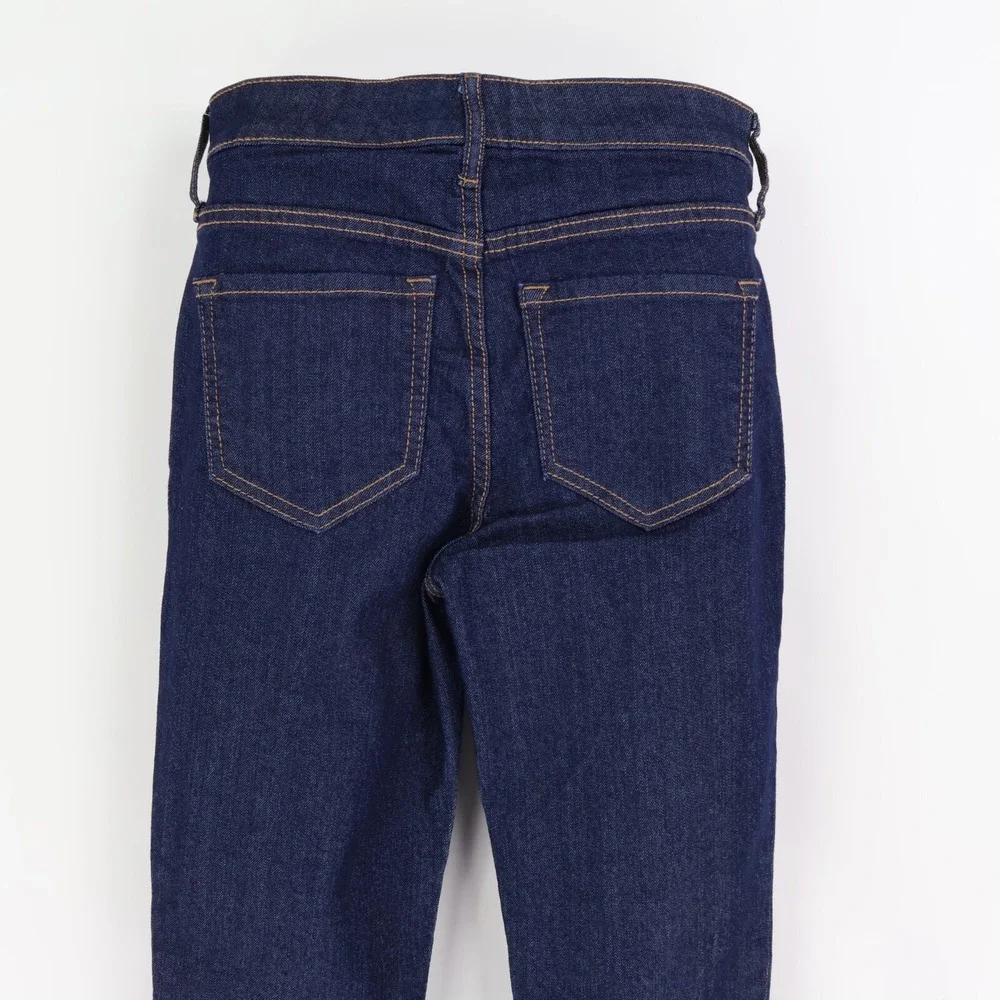 Old Navy Super Skinny Jeans‎ Mid Rise Womens Size 0 Short Blue Dark Wash Stretch